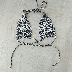 American Apparel wrap bikini zebra sz s/m